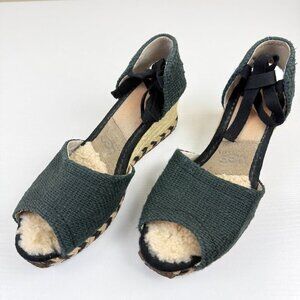 EUC UGG Mar Espadrille Wedge Sandals S/N 1652